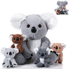 Lenwen mommy koala plush, 12.6 inches, perfect for bedtime cuddles.