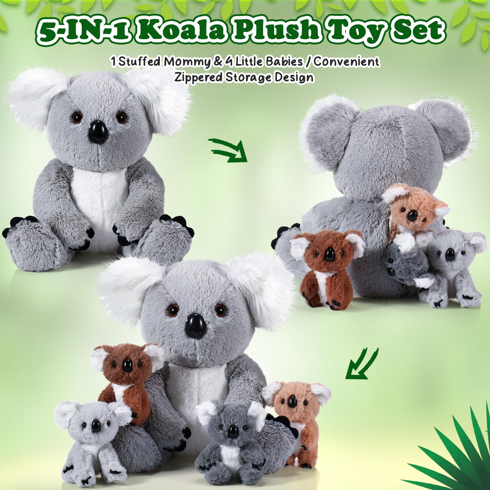 Lenwen koala plush fabric feels soft and durable.