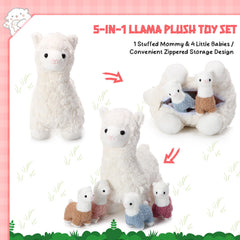 Lenwen llama plush fabric texture close-up, showcasing soft, durable material.
