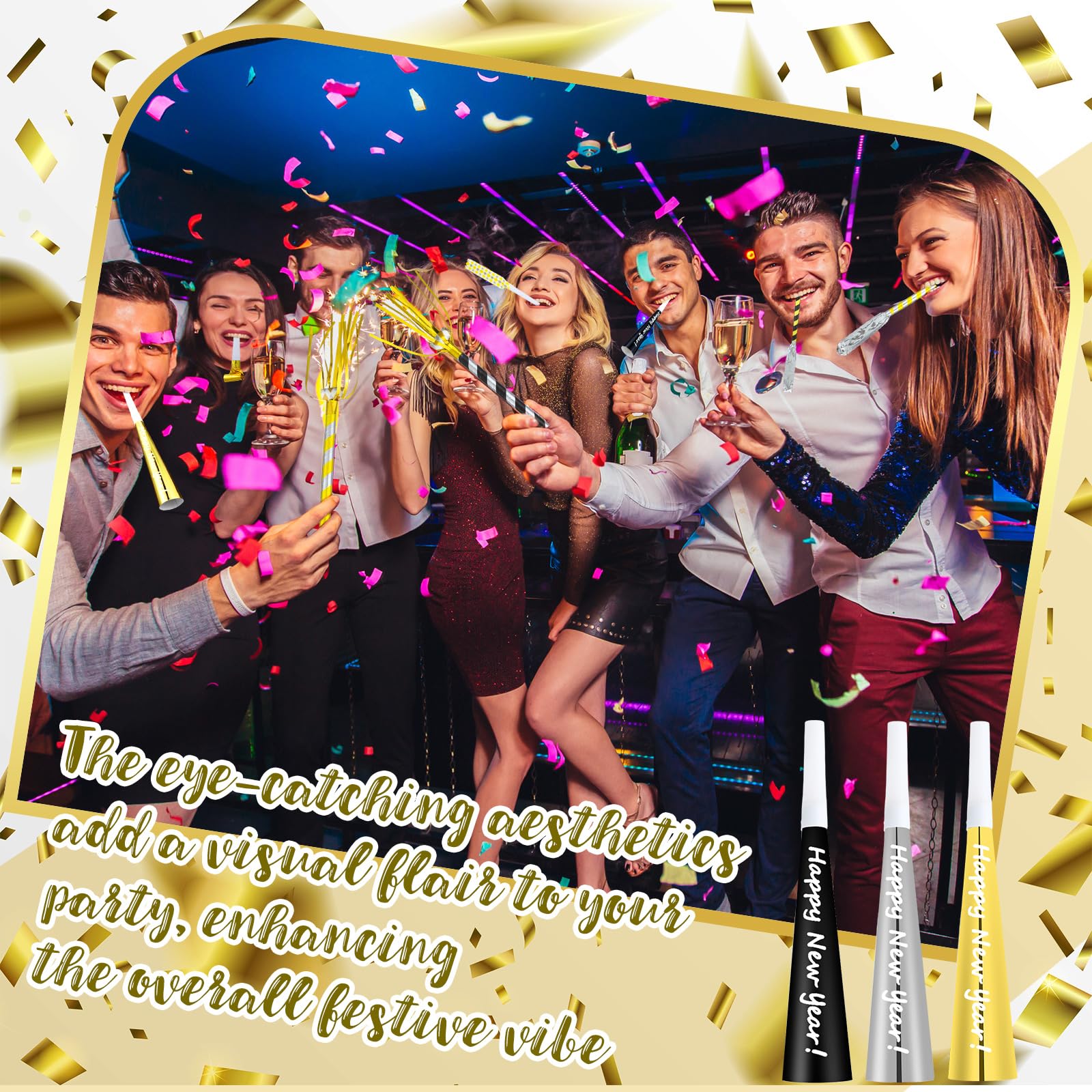 Lenwen party horn blowers add excitement to events