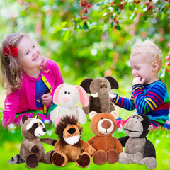 Lenwen zebra plush 10inch: high-contrast design encourages creative games and display.
