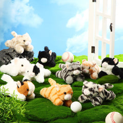 Lenwen cat plush arrival is vacuum-packed and fluff up easily.