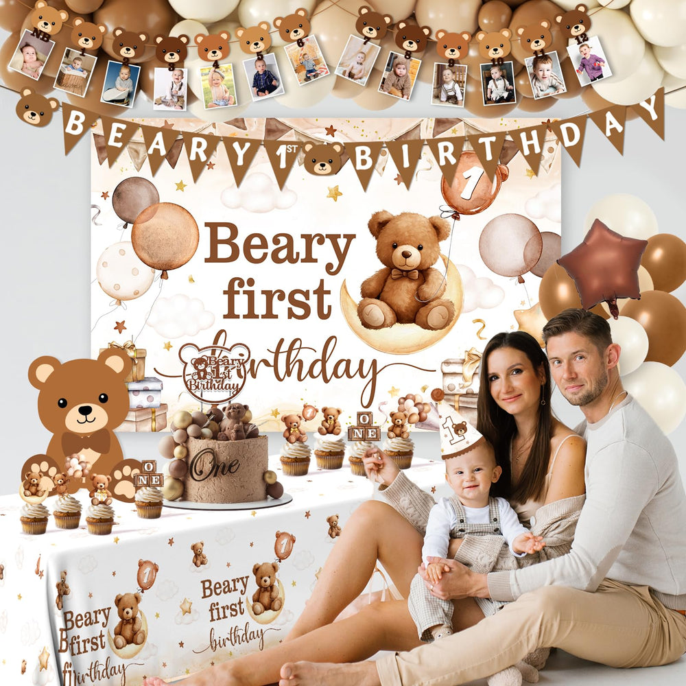 Lenyunge Bear tablecloth adds festive surface protection and soft decor under treats