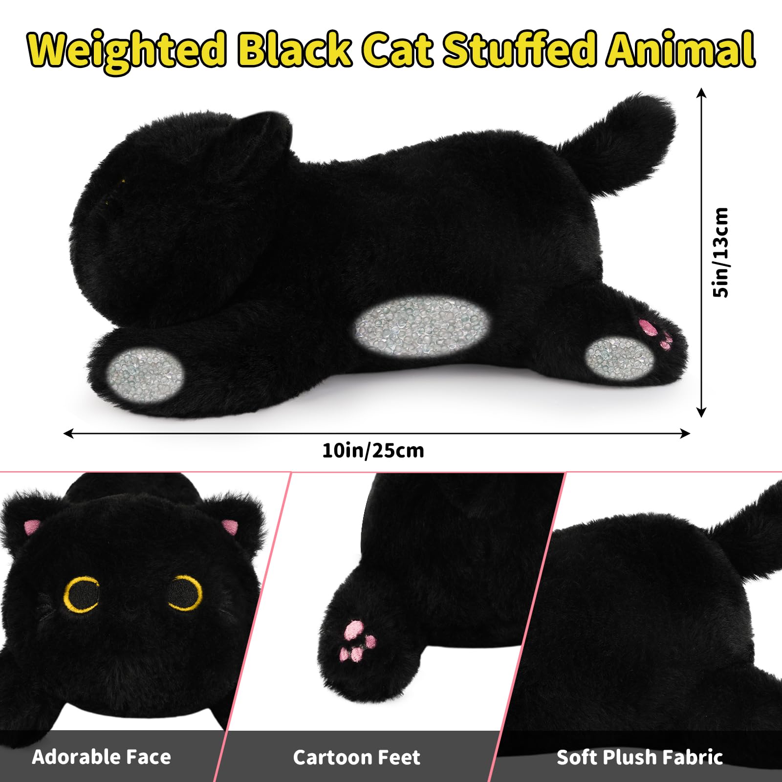 Leokawin gift-ready black cat plush makes a thoughtful, comforting present.