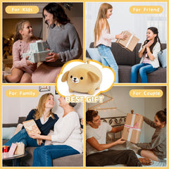 Leokawin Labrador plush closeup fabric shows soft material and durable stitching.