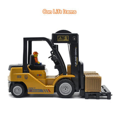 Leopmase forklift top view with forks raised for realistic operation