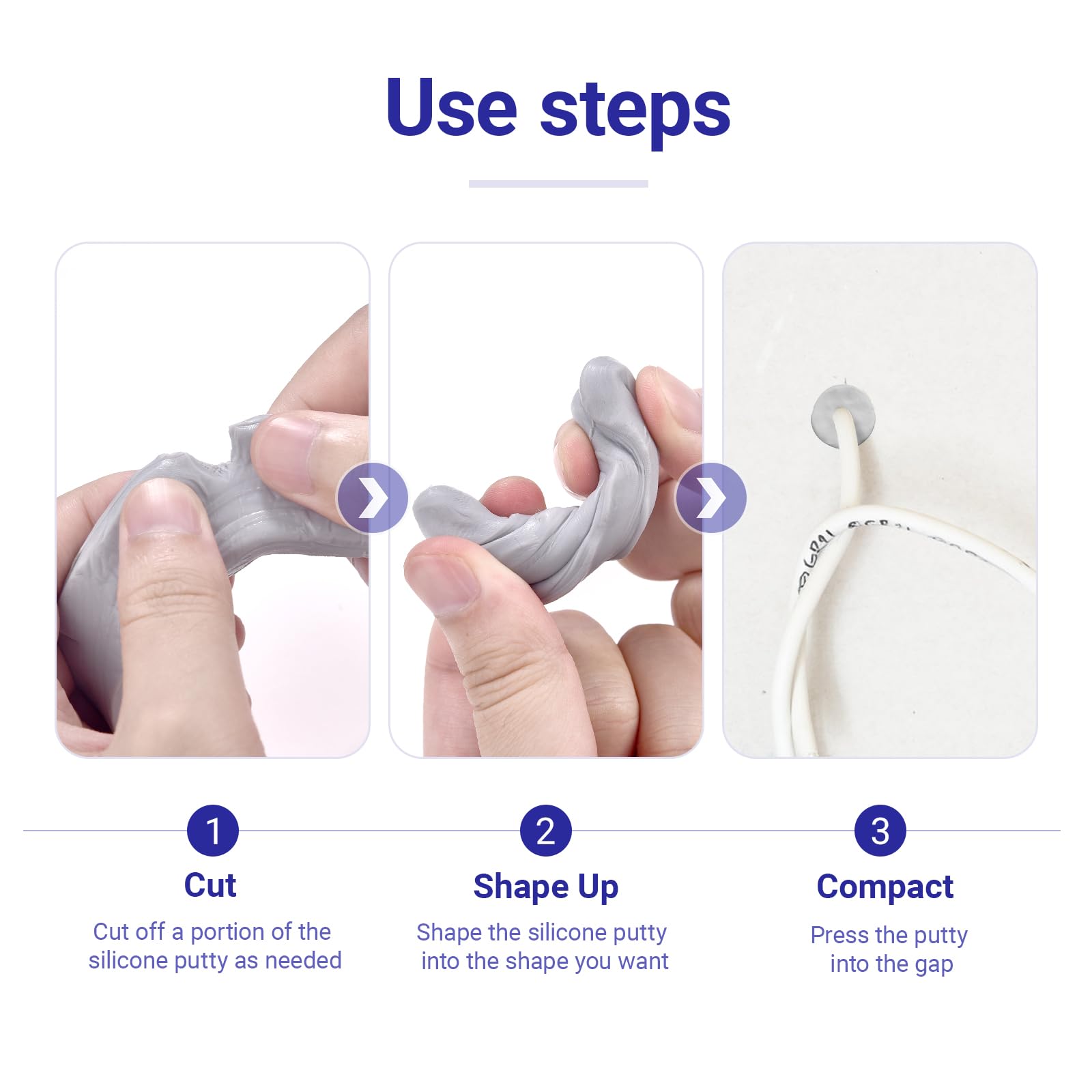 Leopong silicone putty repairing a leaky pipe