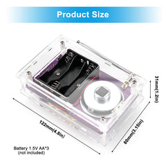 LEPANDA radio green digital display demonstrates precise frequency readout for beginners.