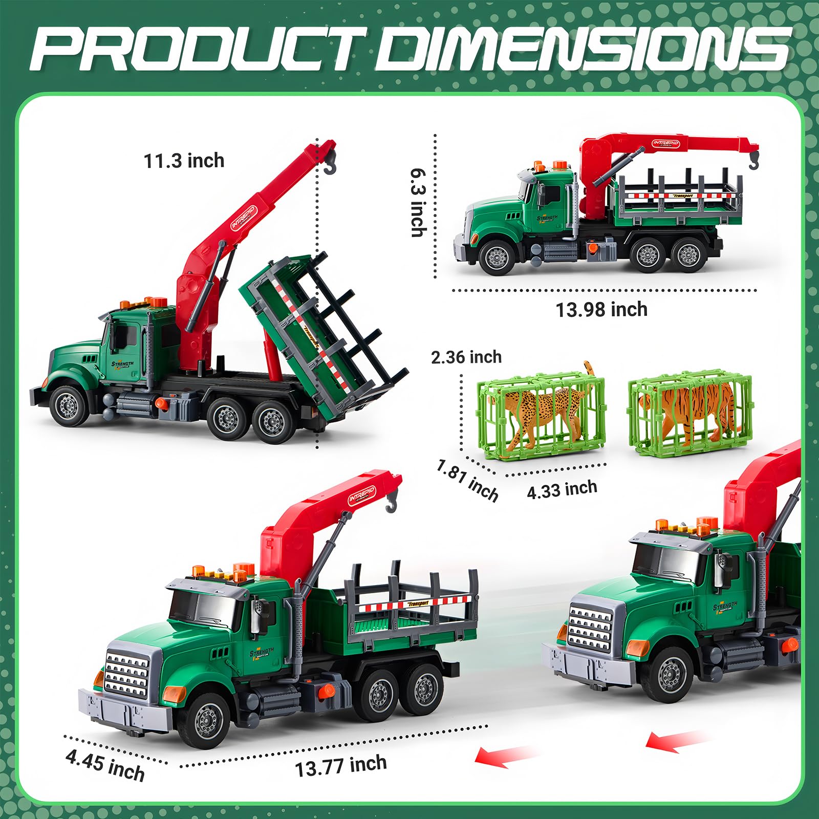 LerBao animal rescue crane in action for imaginative scenes.