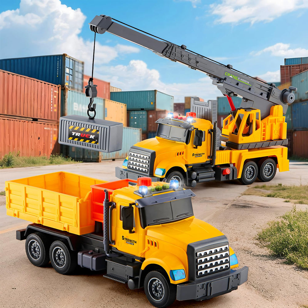 LerBao crane arm lifting action for interactive pretend construction and fine motor skills.