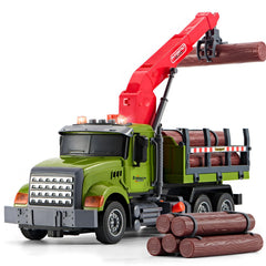 LerBao farm log transporter front cab view for imaginative play