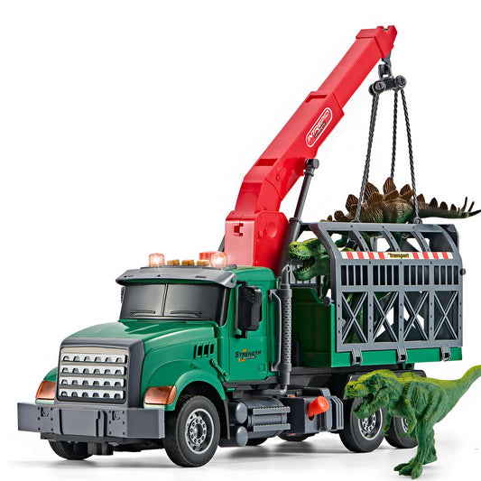 LerBao large dinosaur transport truck front view for immersive play and storytelling