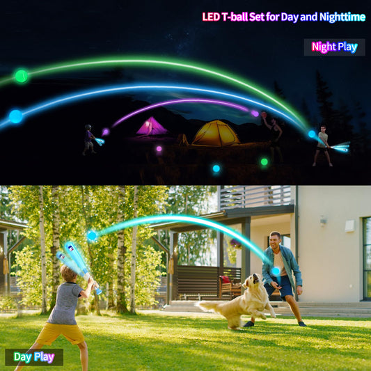 Leshein glowing baseballs in a 3-pack for clear visibility during practice