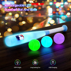 Leshein USB rechargeable charger powers the glow-in-the-dark tee ball set