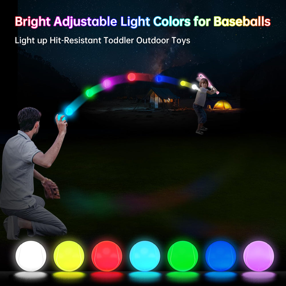 Leshein T Ball Set detachable bat handle adds versatility for outdoor lighting.