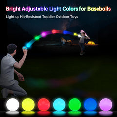 Leshein T Ball Set detachable bat handle adds versatility for outdoor lighting.