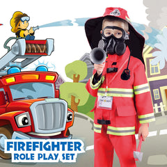 Lesheng Space badge and mask set for authentic firefighter look.