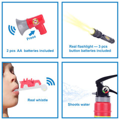 Lesheng Space megaphone toy adds pretend fire alarm moments for kids.