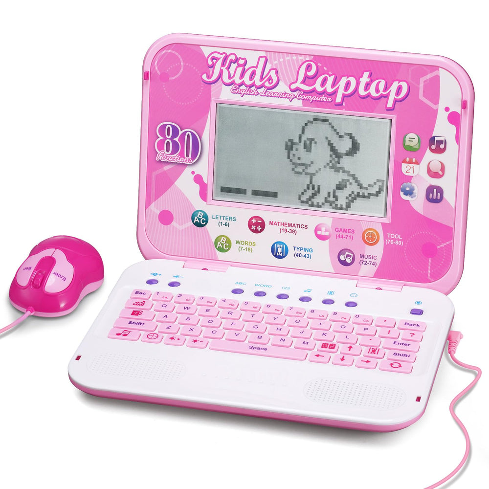 LESHITIAN Kids Laptop front view for early learning