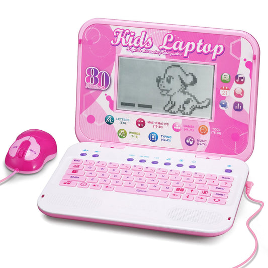 LESHITIAN Kids Laptop front view for early learning