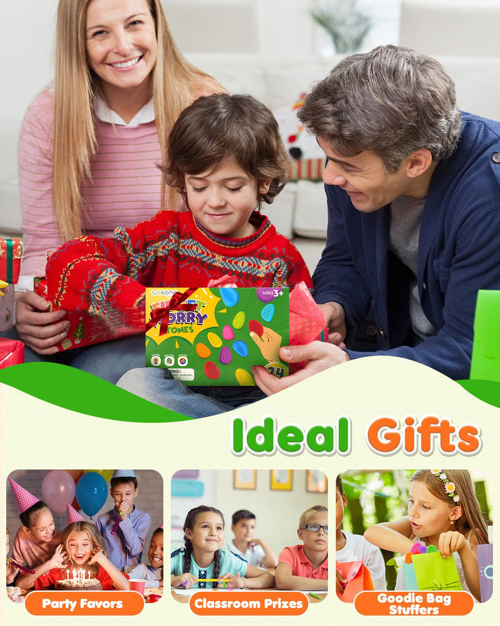 LESONG classroom prize bulk-set stones to reward focus and creativity.