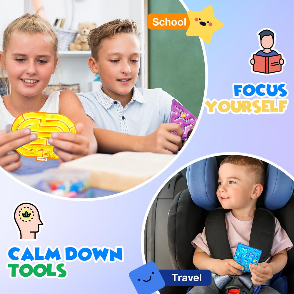 LESONG colorful gel maze offers visual stimulation and problem-solving opportunities.