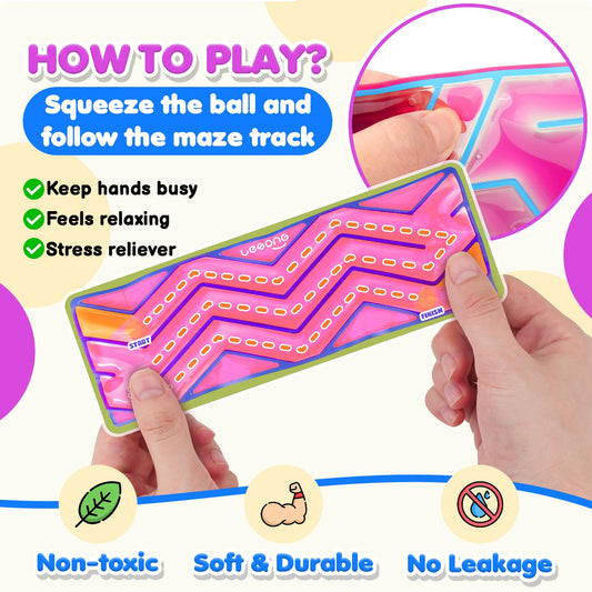 Lesong gel-filled ball highlighting tactile feedback for soothing sensory play.