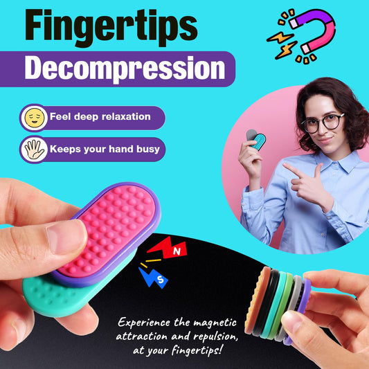 LESONG magnetic fidget sliders compact for travel and calm