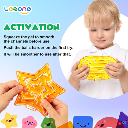 Lesong gel-filled maze visuals deliver smooth squish experiences that soothe nerves and support concentration.