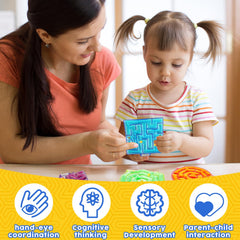 LESONG quiet fidget maze toy ideal for travel and quiet spaces