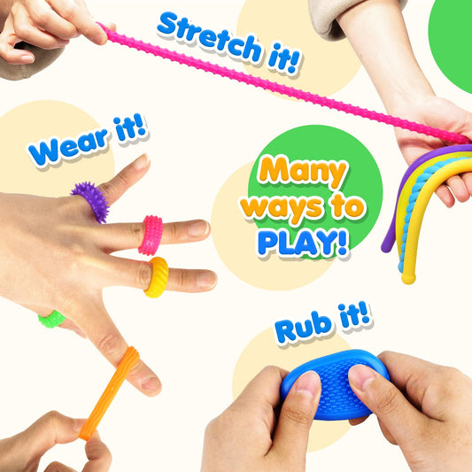 LESONG stretchy noodles glow in the dark for focus and calm