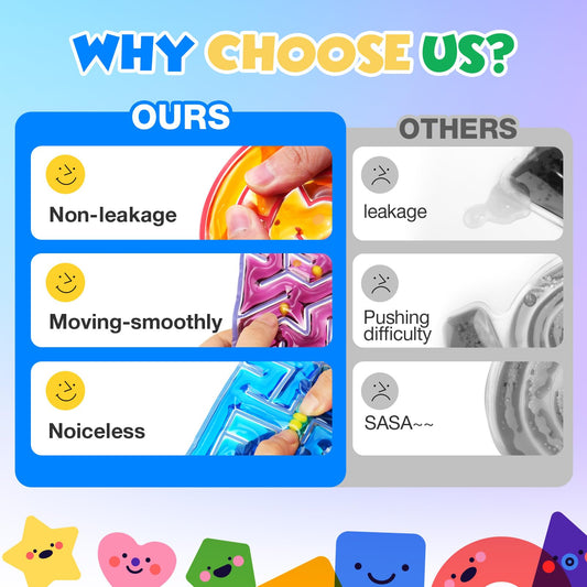 LESONG tactile gel maze helps children explore colors while improving dexterity.
