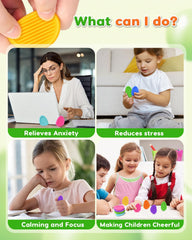 LESONG worry stone silicone texture for discreet stress relief and portability.