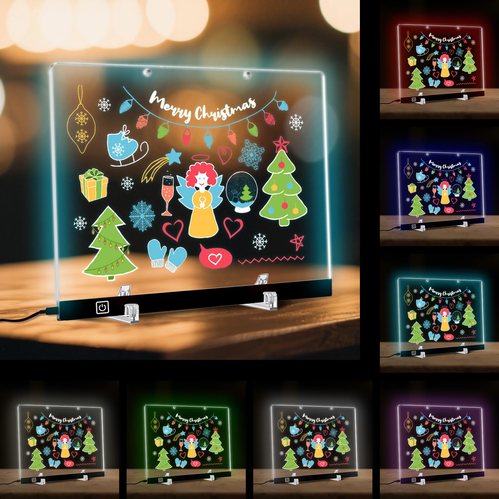 LESOON LED Note Board large writing area — generous space for detailed artwork.