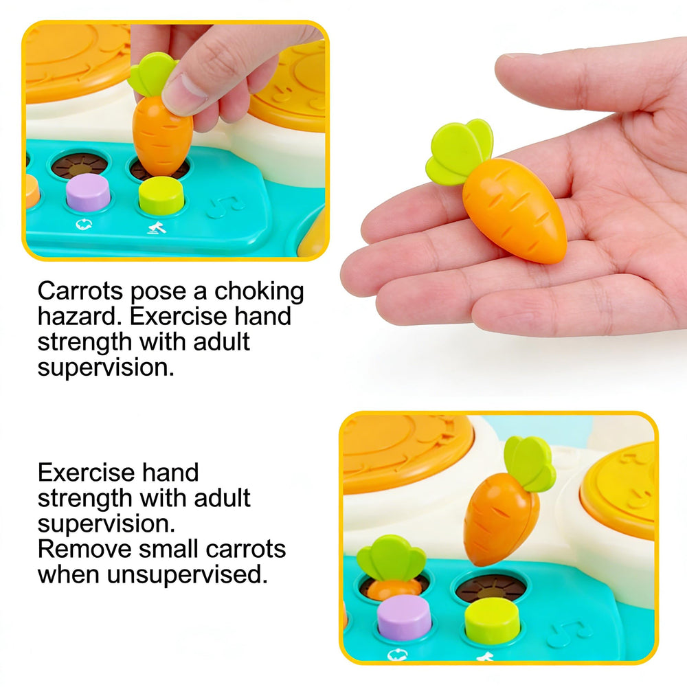 LESSETI child drum-set encourages rhythm and motor skills with tactile buttons.