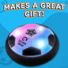 Let Loose Moose hover soccer ball glides smoothly across hardwood and tile