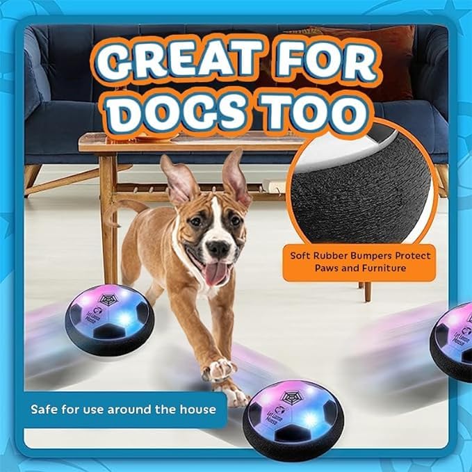 Let Loose Moose hover soccer ball suitable for indoor and light outdoor use