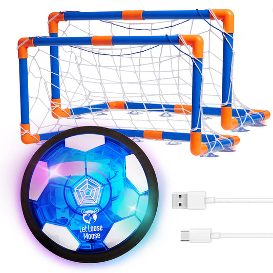 Let Loose Moose hover soccer ball with rechargeable battery for endless indoor play