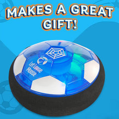 Let Loose Moose hover ball features soft foam bumpers to protect furniture.