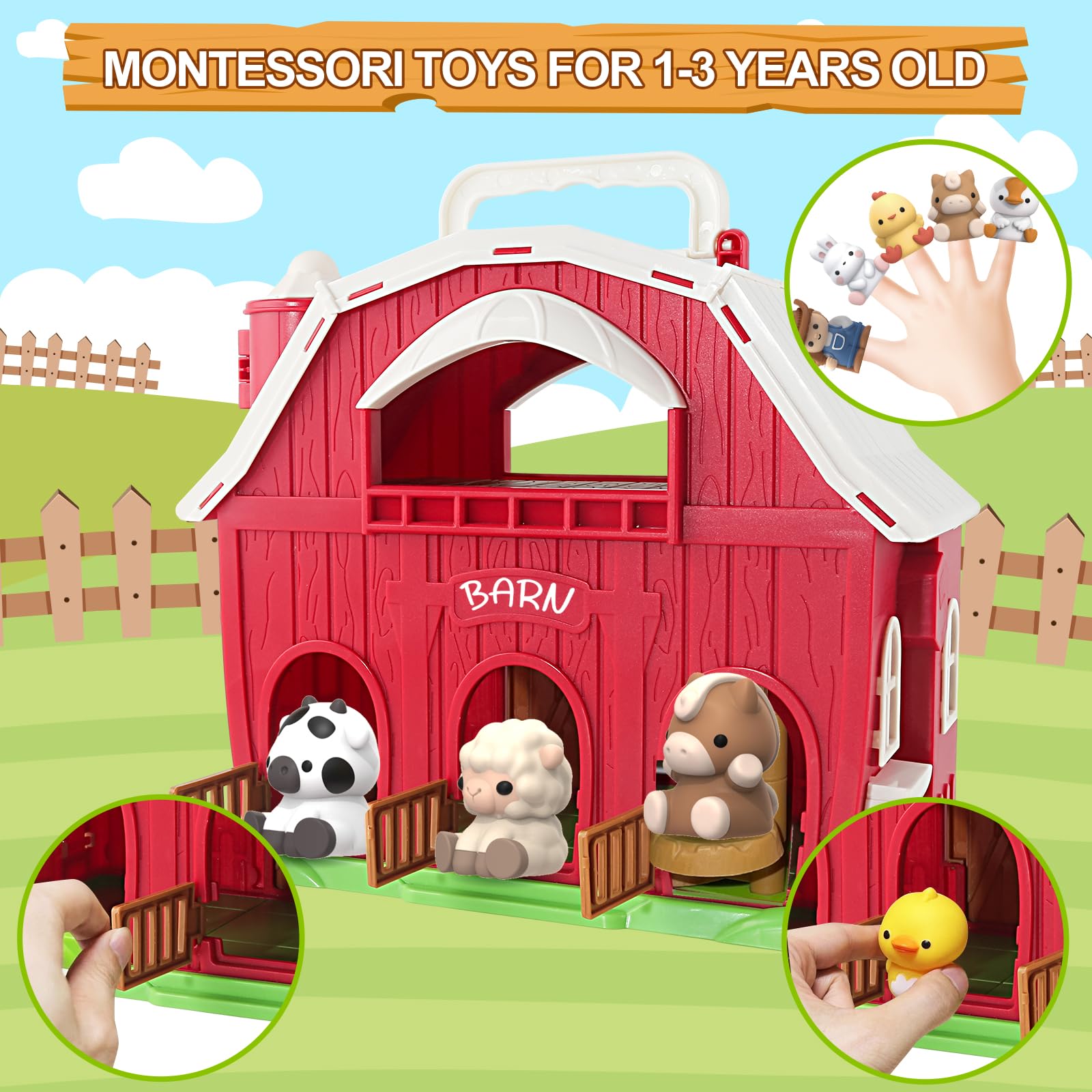 Letapapa animal finger puppets add interactive storytelling and fine motor practice.