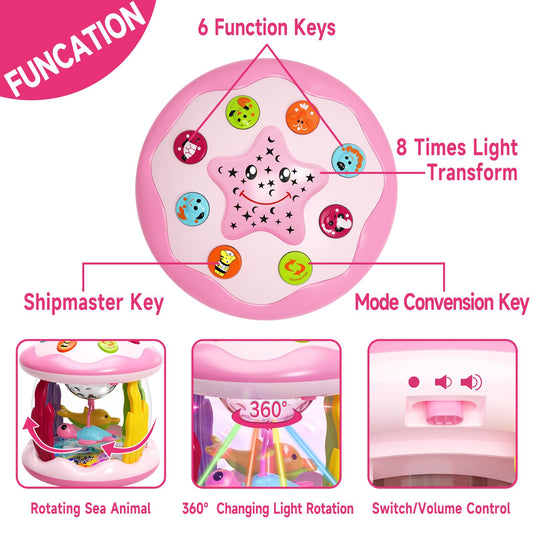 Letapapa Tummy Time Light-Up Toy provides soothing lights to attract baby's attention.