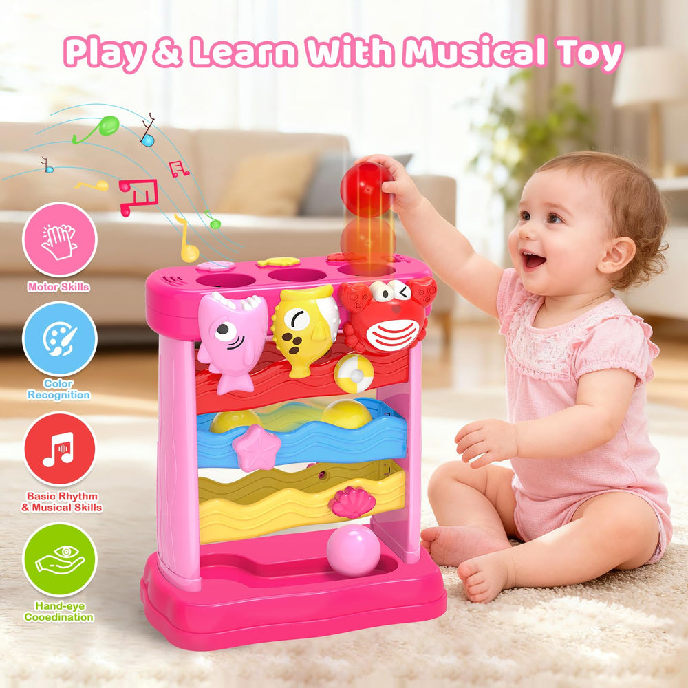 Letapapa ball toy supports color recognition and fine motor skills.