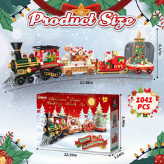 Letapapa gingerbread-house module as part of the train set for charming holiday display.