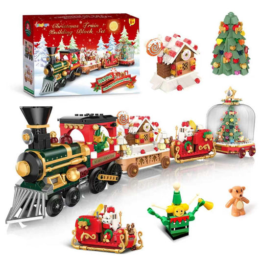 Letapapa Christmas Train locomotive with rolling wheels for playful storytelling and festive decor.