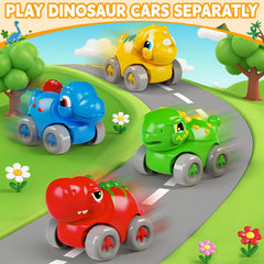 Letapapa dinosaur track assembly image showing buildable playset