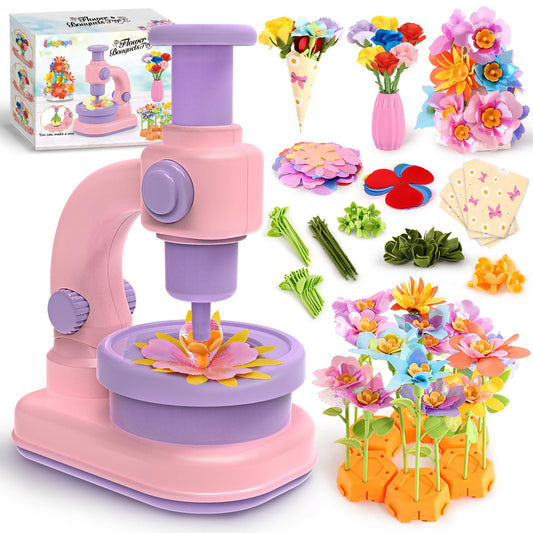 Letapapa fabric flower bouquets kit with colorful petals for creative, mess-free crafting.