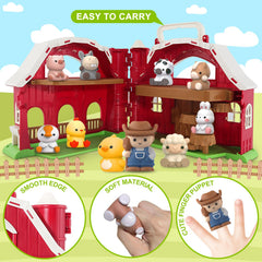 Letapapa farm animals set includes nine characters for diverse pretend play experiences.