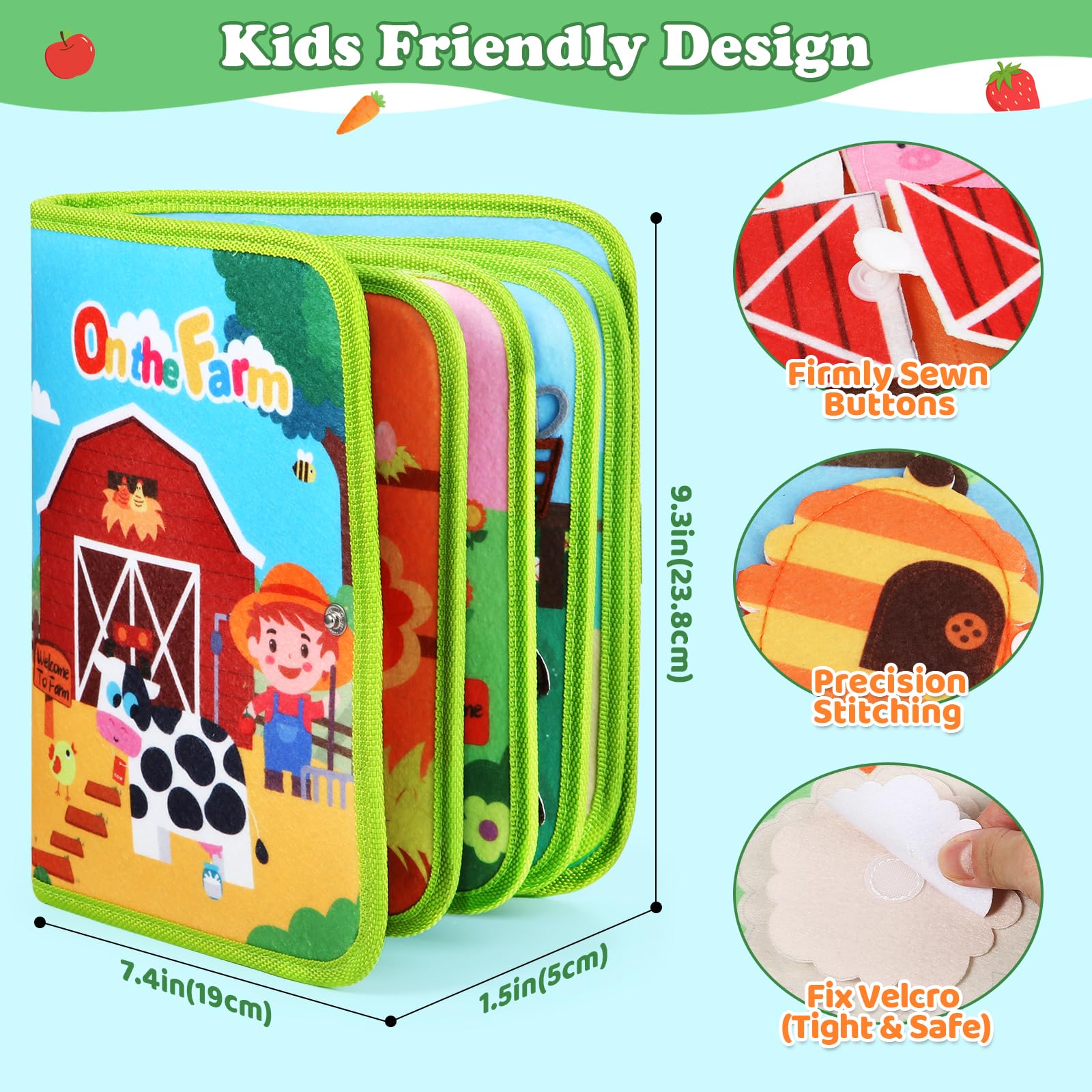 Letapapa Farm Busy Book house puzzle develops problem solving on the go