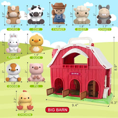 Letapapa farmer figure supports role-play and caregiving themes during farm pretend play.