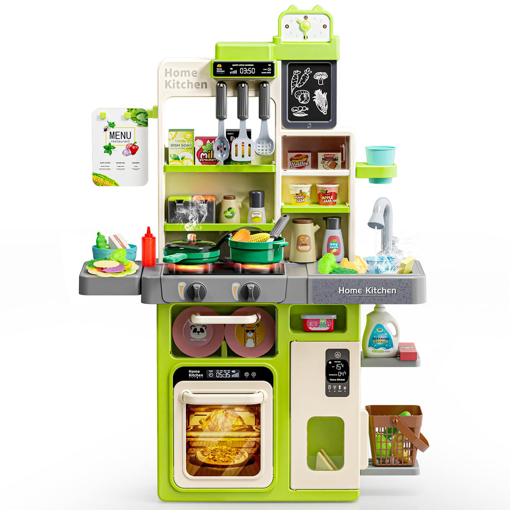Letapapa Kids Play Kitchen Set sink with running water encourages tactile pretend play